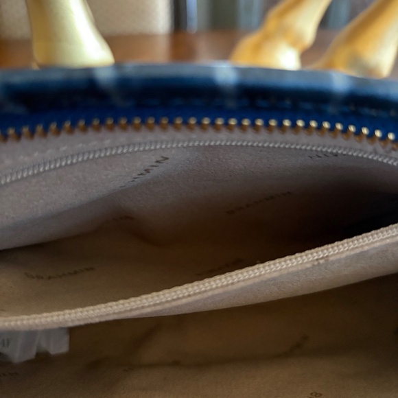 Brand New Brahmin Croc-Embossed Wristlet – Steel Blue/Gray – Never Worn - Picture 9 of 10